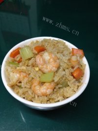 美味的虾仁炒饭