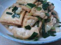 诱人的香葱豆腐