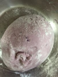 美味的紫薯玫瑰馒头做法图解1)