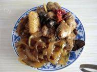 香鲜至极的小鸡蘑菇炖粉条