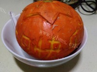 美味杂豆南瓜盅做法图解8)