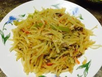 可口的尖椒土豆丝做法图解5)