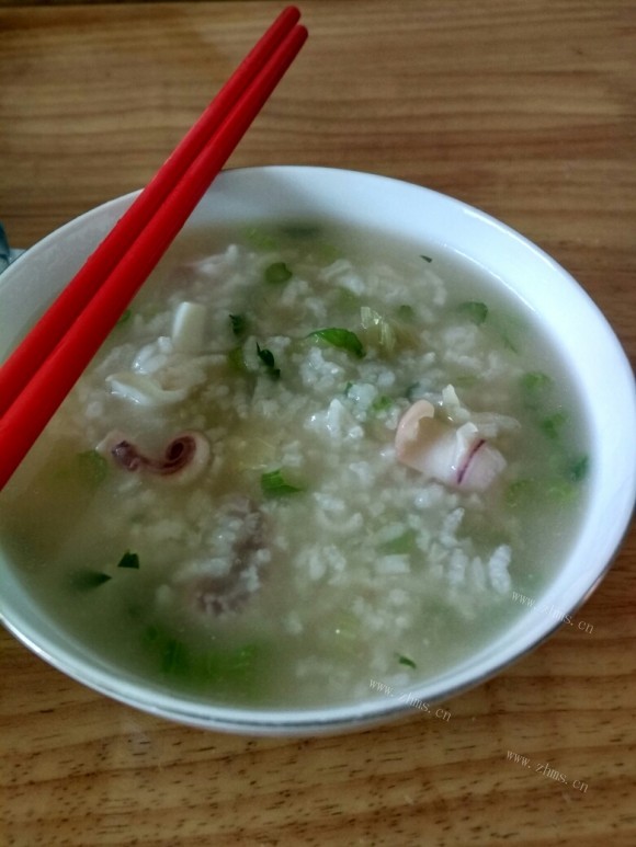 可口的鱿鱼粥