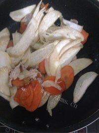 家常菜杏鲍菇炒莴笋做法图解6)