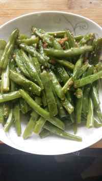 家常菜肉末四季豆