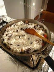 美味可口的羊肉抓饭做法图解8)