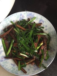 家常菜韭菜炒豆干