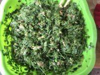 美味的韭菜茴香猪肉馅饼做法图解3)