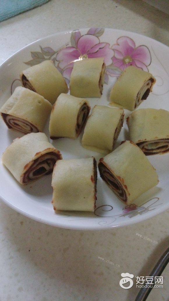 鸡蛋豆沙卷