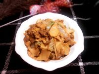 家常菜白菜炒干豆腐