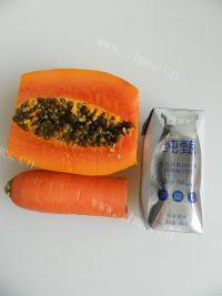 好喝的木瓜胡萝卜酸奶做法图解1)