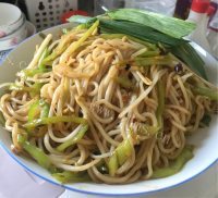 豆芽炒面做法图解5)