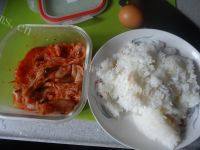 #美食记#辣白菜炒饭做法图解1)
