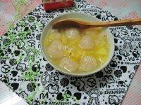美味的冰糖水果藕丸羹