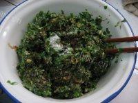 自己做的荠菜鲜肉饺子做法图解5)