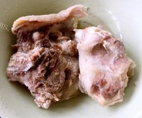好吃的葱爆孜然羊脸肉做法图解1)