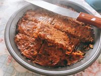 营养均衡鸡肉蔬菜饼做法图解8)