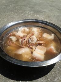 美味的鱿鱼炖肉
