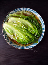 色味俱佳的白灼生菜做法图解7)