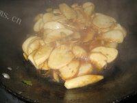家常菜杏鲍菇炒青菜做法图解8)