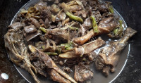 午餐仔姜醋血鸭做法图解10)