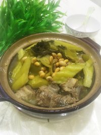 营养苦瓜黄豆煲排骨做法图解9)