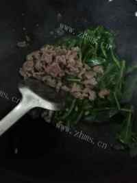 芥兰炒牛肉做法图解6)