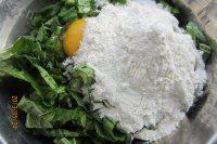 自己做的小白菜鸡蛋饼做法图解3)