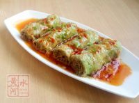 香甜可口的鱼香白菜卷做法图解10)
