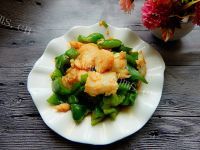 喷香菜椒炒鱼片做法图解16)