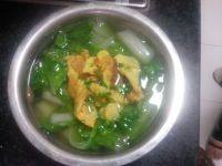 美味的小白菜鸡蛋汤