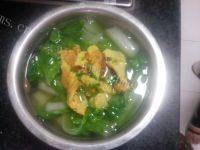 美味的小白菜鸡蛋汤