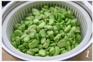 好吃的韭菜炒蚕豆做法图解1)