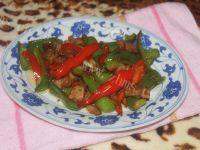 家常菜青椒炒五花肉