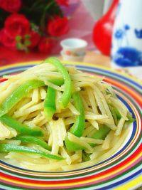 家常菜青椒土豆丝