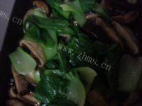 香飘的香菇炒油菜做法图解9)