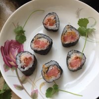 美味的火腿寿司
