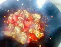 热腾腾的干锅番茄鸡的做法图解八