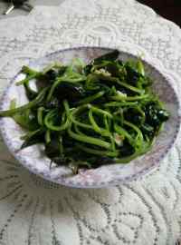 家常菜蒜蓉红薯叶