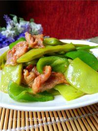 家常菜扁豆角炒肉