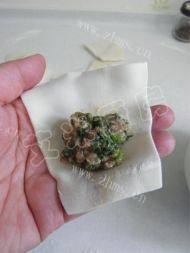 自己做的猪肉荠菜馄饨做法图解7)