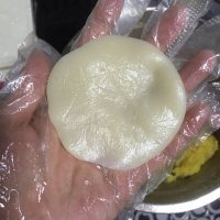 自制瓜子奶黄馅冰皮月饼做法图解21)