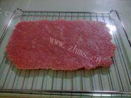 黑椒猪肉脯做法图解8)