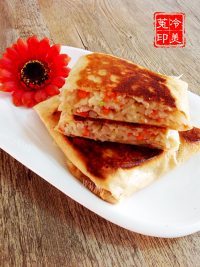 齿颊留香的绿豆芽煎饼盒子做法图解25)