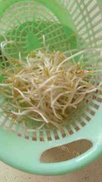 好吃的银芽青菜炒面做法图解2)