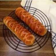 肉松蛋糕夹心面包做法图解6)