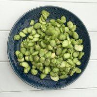 清香油汆豆瓣做法图解4)