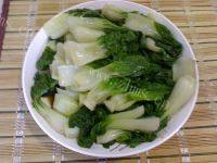 家常菜蒜蓉奶白菜做法图解5)