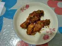美食电饭煲烤鸡腿做法图解8)