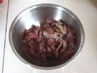 儿菜炒肉片做法图解3)